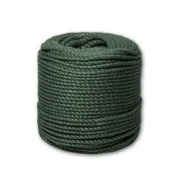 Канат джутовый ДТ тросовой свивки d. 14 мм зеленый