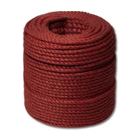 Канат джутовый ДТ тросовой свивки d. 14 мм красный