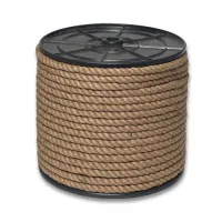 Канат джутовый ДТ тросовой свивки d. 16 мм на кат. 300 мм (80 м)