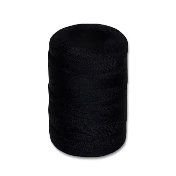 Нитка полиамидная ПА 187  текс 1х 2 черная (бобина 840 г) Б