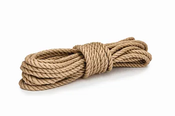 Канат джутовый ДТ тросовой свивки d. 12 мм в отрезках по 15 м